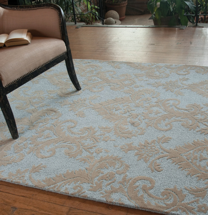 Uttermost 73007 Toulouse Rug In Damask Pattern