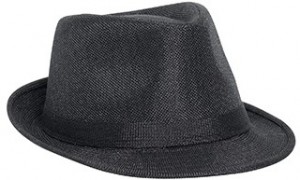 Linen fitted solid color six panel fedora hats
