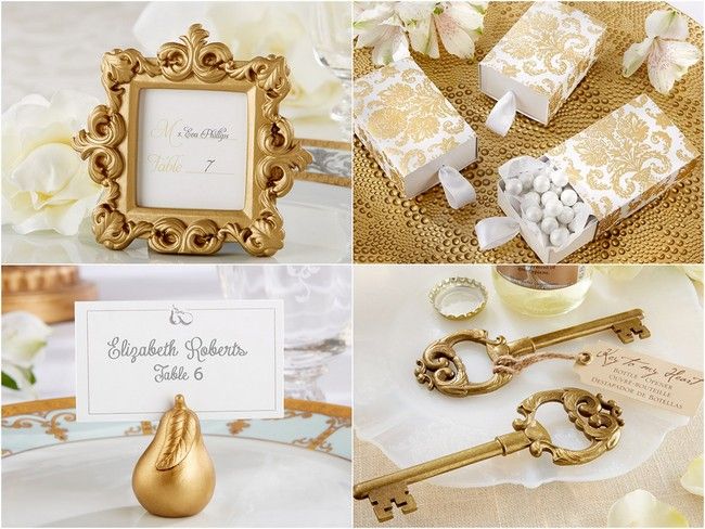 Gold Theme Wedding Favors from HotRef.com