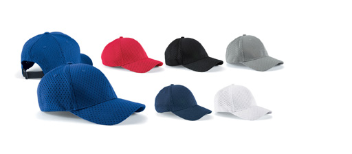 Big Accessories BX017 6-Panel Structured Mesh Baseball Cap from NYFifth