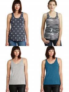 Alternative Meegs Eco Jersey Racer Tank Airy Melange Burnout Tank from NYFifth