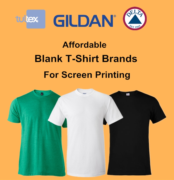 Affordable Blank Tee Shirt Brands for Screen Printing from NYFifth