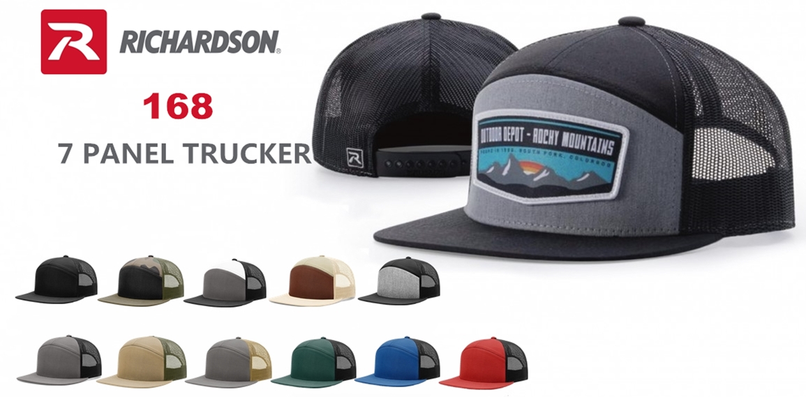 Richardson 168 7 Panel Trucker Cap from NYFifth