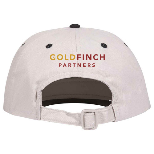 custom design of Brushed cotton twill two tone color five panel high crown golf style caps