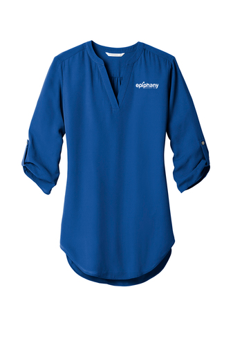 custom design of Port Authority LW701 - Ladies 3/4-Sleeve Tunic Blouse