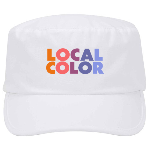 custom design of Deluxe poplin solid color painter cap