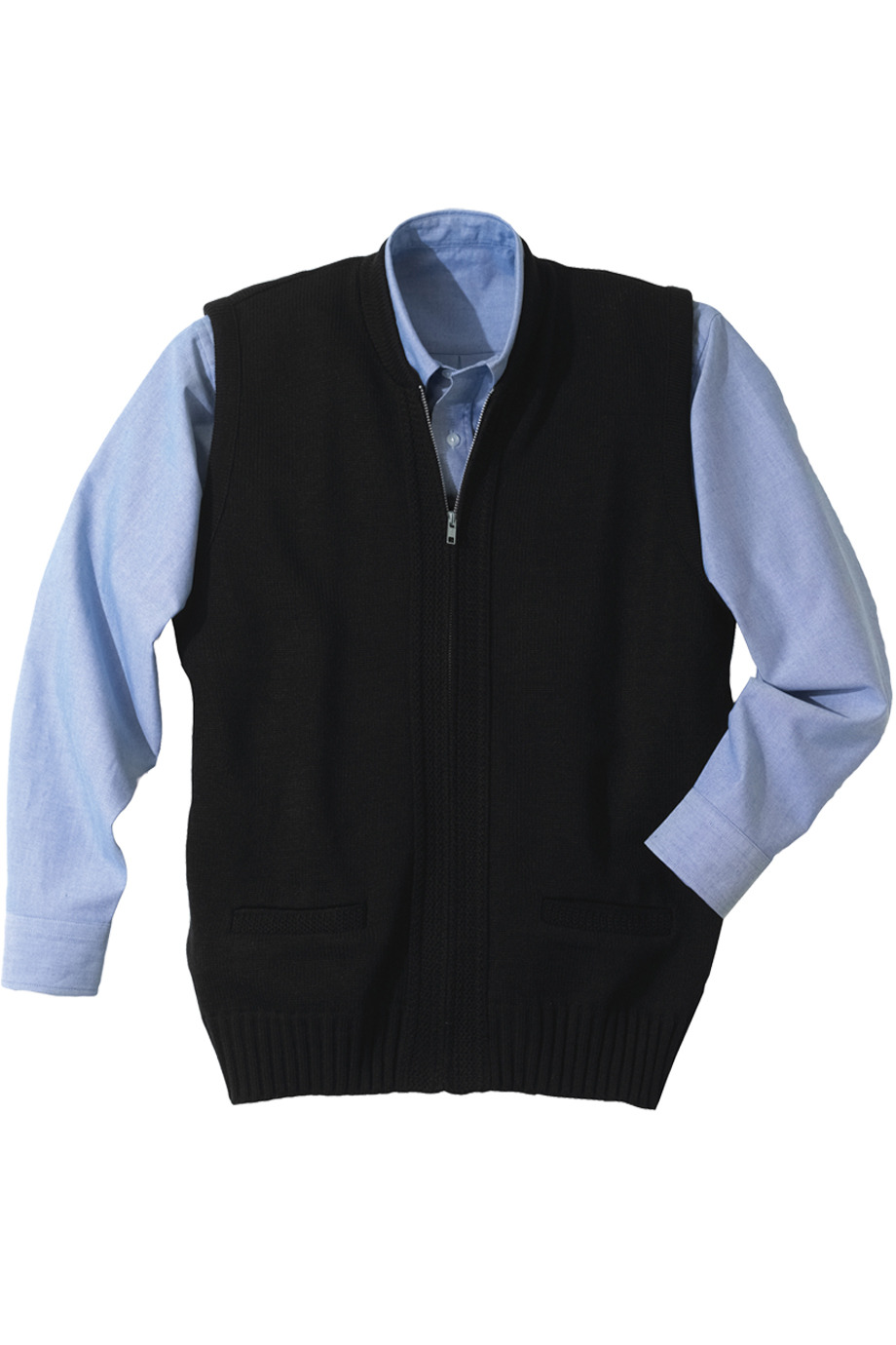 Wholesale Cotton Navy Sweater Vest - from $12.49