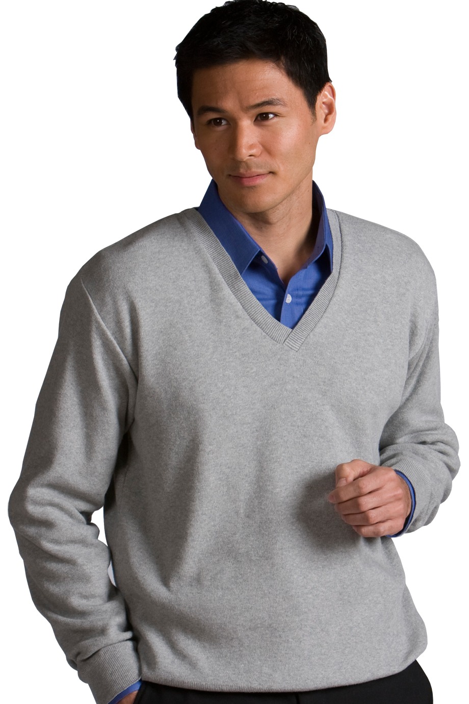 Edwards Garment 700 - Men's Cotton Cashmere V-Neck Sweater $23.98 ...
