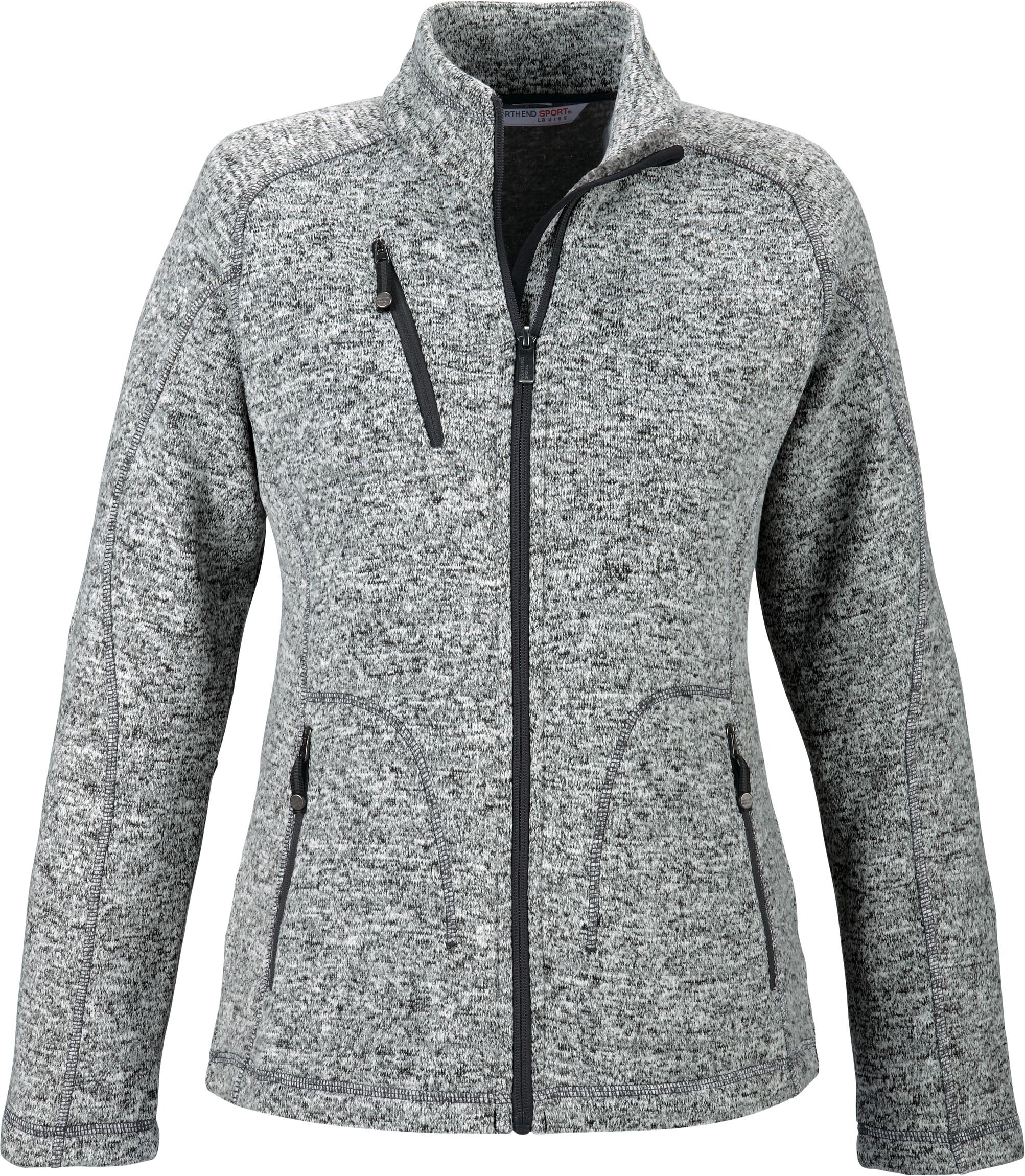 Ash City Poly Fleece 78669 - Peak Ladies' Sweater Fleece Jacket ...