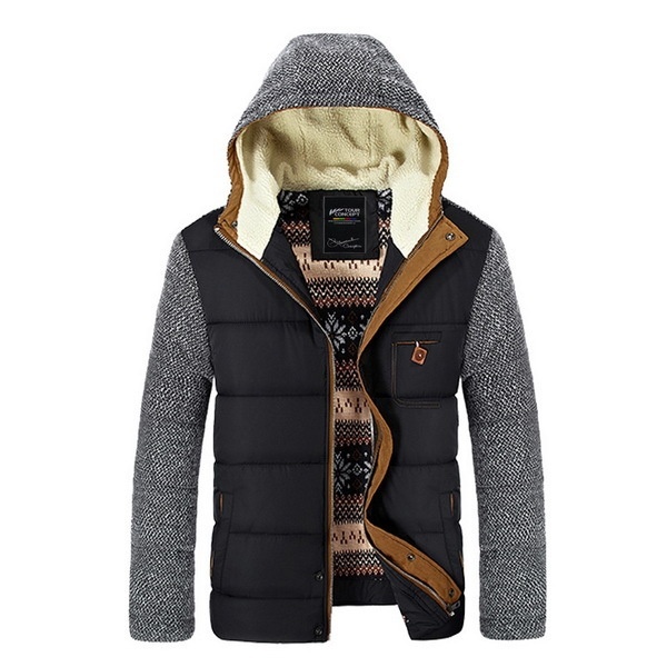 Men's Fashion  Cotton-Padded hoodie  Winter Down Jackets