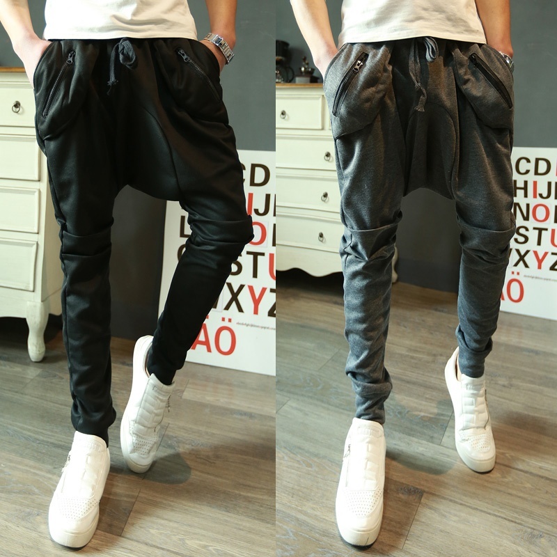 The new trend of Korean men's athletic pants feet against hip hop Wei pants pants fashion casual pants Haren
