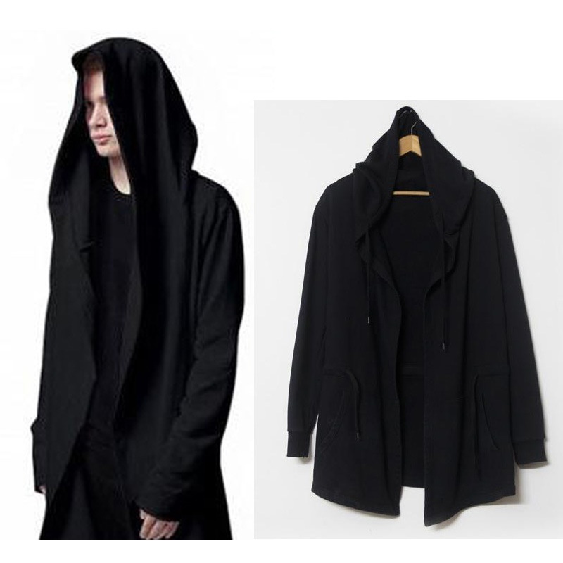 The original design and Mens spring jacket men cardigan coat large black cloak