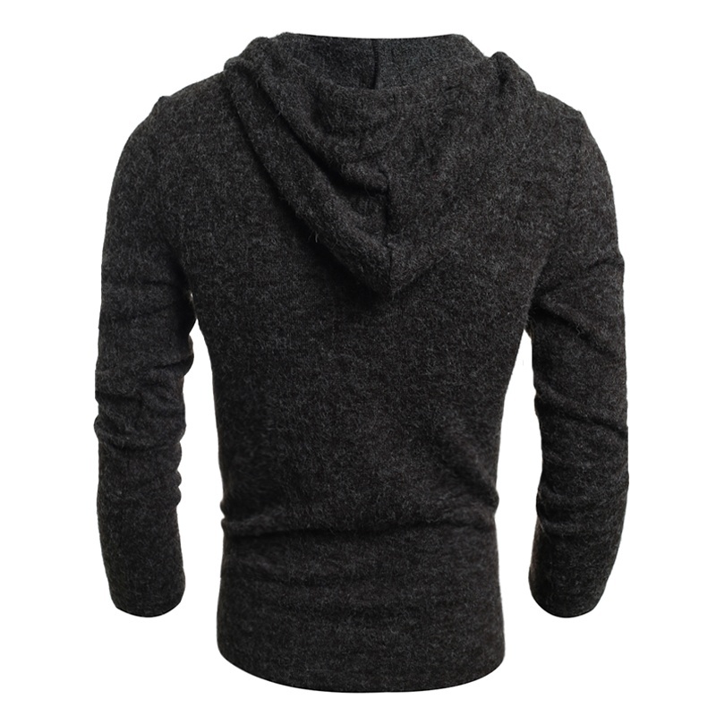 geek new men's sweater fashion hooded knit