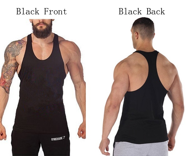 New Men's Sports Fitness Loose Shirt Tops Sleeveless Vest Athletic Apparel