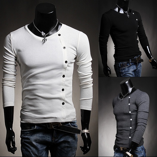 hot sale men's fashion long sleeve shirt
