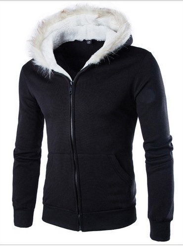 New winter fur collar hooded cardigan sweater wholesale trade Fleece Jacket
