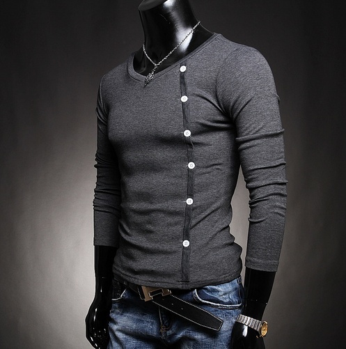 hot sale men's fashion long sleeve shirt
