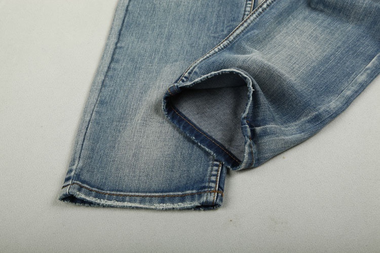 Leisure&Casual mens jeans male denim trousers ripped jeans men's straight leg denim pants
