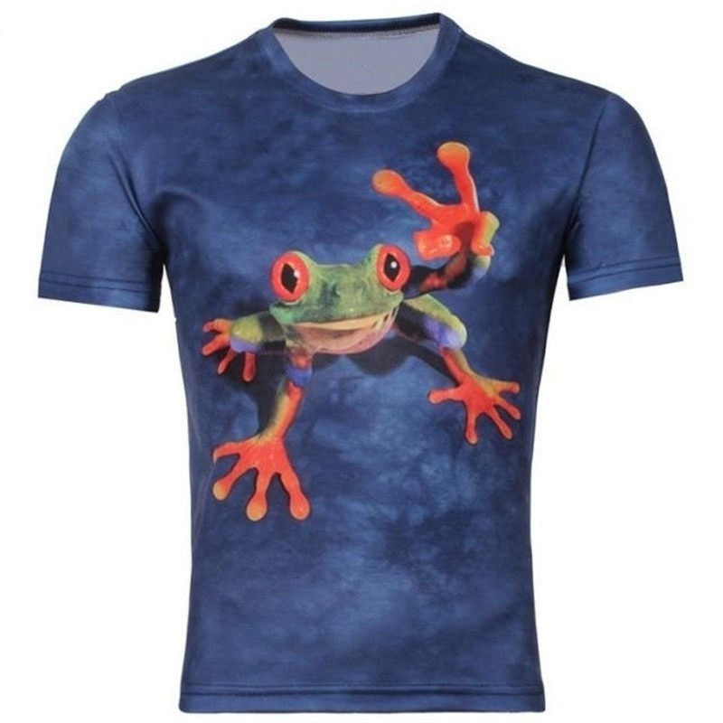 Men Fashion 3D Printing T shirt Short Sleeve  O-neck Multi Design Tops Tees