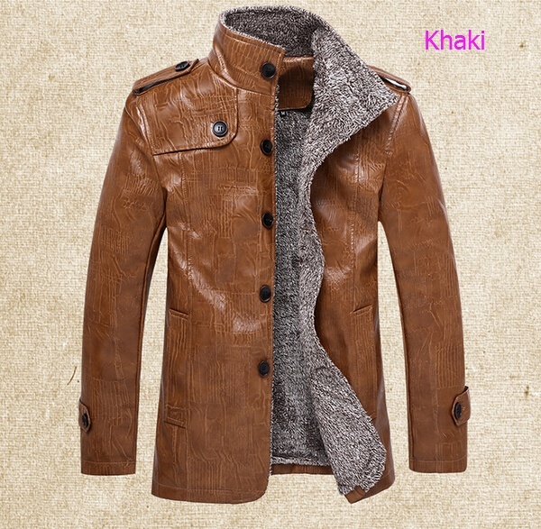 Men's Winter  Thickened Leather Jackets