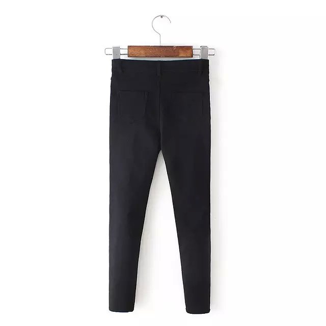 Women Fashion winter thick warm Stretch zipper pocket pencil pants Black Leggings Trousers Casual Brand Female plus size