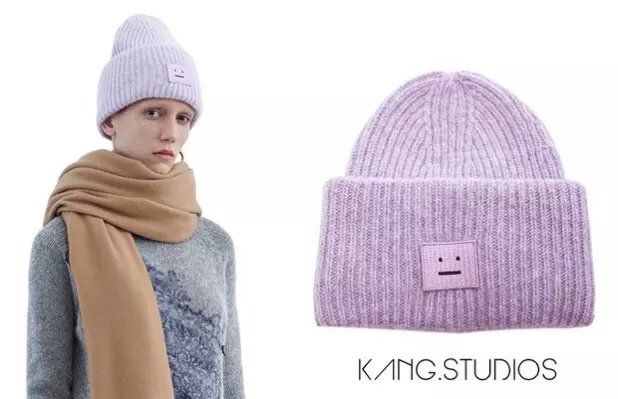European Fashion women winter warm Knitted Smile Embroidery patchwork casual brand Headgear Headdress Various