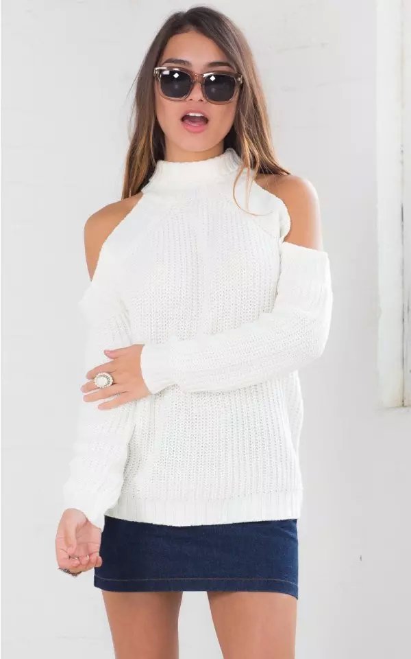 American Apparel Women White Sweaters Autumn Warm Fashion Shoulder Off Pullover knitwear Casual knitted brand