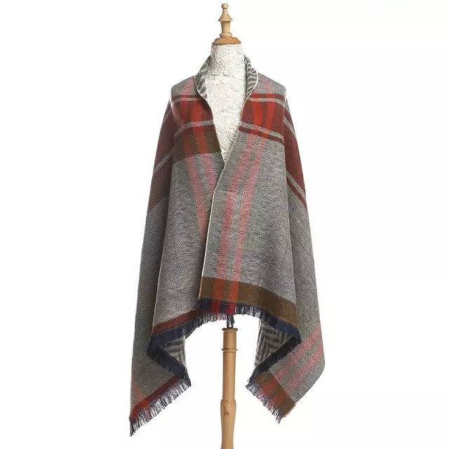 Fashion Scarves & Wraps Adult Cashmere Shawl Stylish Warm Neck Wrap Striped pattern tassel Women Soft Scarf