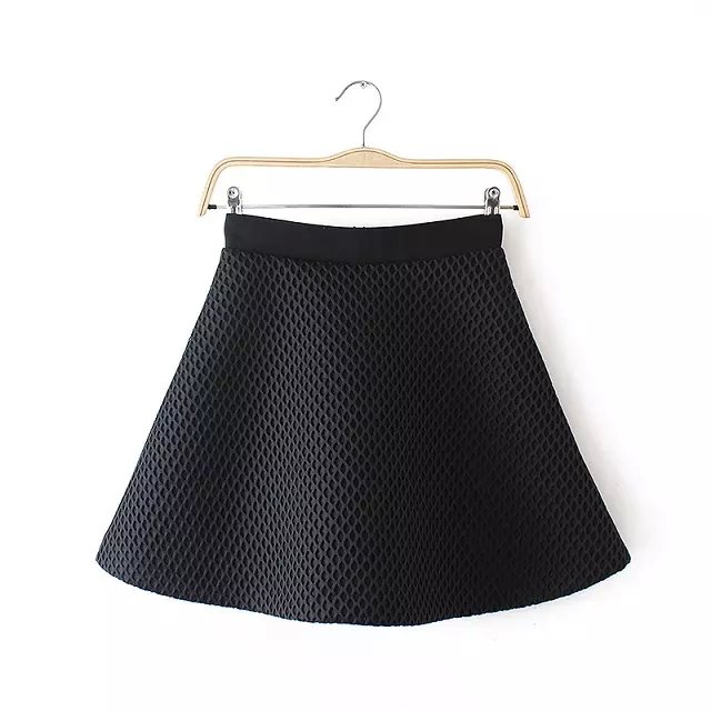 Fashion Women sexy black Mesh Zipper Mini A-Line Skirt Casual casual brand designer skirts