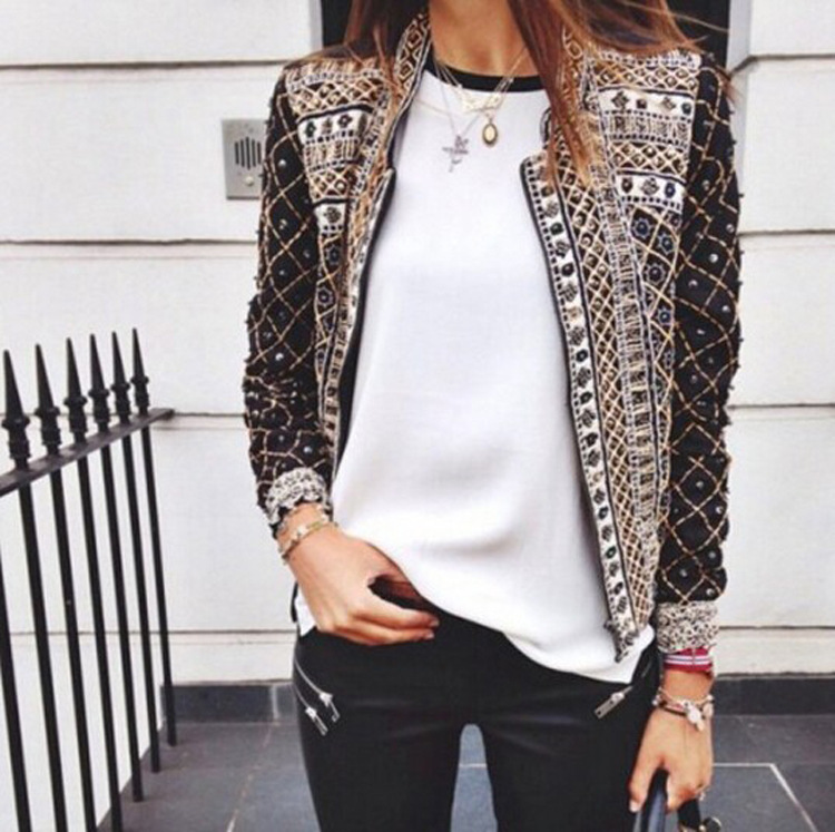 Fashion Women vintage Punk Style Plaid Print jacket long sleeve coat outwear casual slim brand tops Plus Size