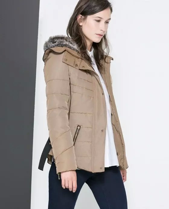 Winter Jacket Women Elegant Fur Dowm Hooded Zipper Pocket Parka Long Sleeve Coat Outwear Casual Parkas Mujer
