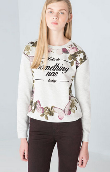 Women Sweatshirts Autumn Fashion Flocking Letter Floral Print White Sport Pullover O neck long sleeve Casual brand tops