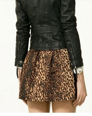 American Fashion sexy Leopard print mini pleated Skirt for women High Waist side zipper casual brand Saias Femininas
