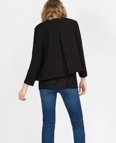 Fashion elegant black outwear button pockets Jacket for women office lady long sleeve O-neck casual brand Female