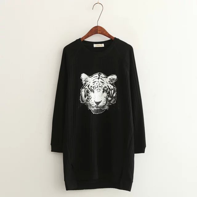 Knitting sweaters for Women Winter Fashion Tiger pattern Pullover long Sleeve O-neck Casual brand Outwear