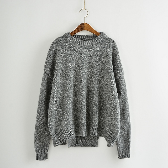 Winter women fashion thick Khaki Gray knitted Sweaters pullovers Outerwear casual batwing sleeve O-neck loose Brand Tops