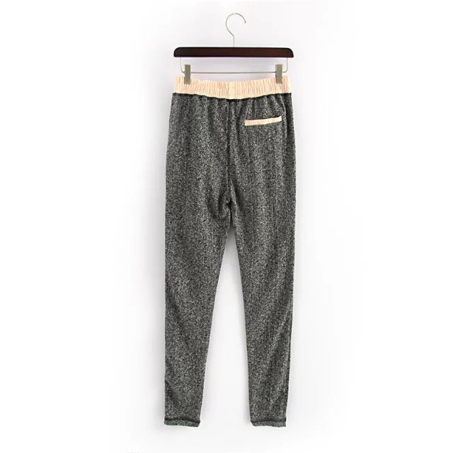 Women active sweat pants Fashion Spring Drawstring waist Pocket sport Haren Trousers Casual brand sweatpants