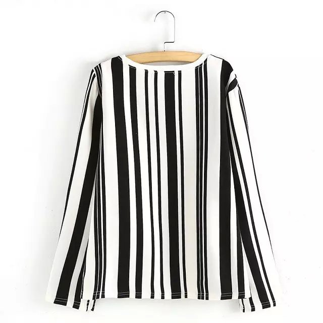Women Autumn Blouse Fashion Striped Print Streetwear long Sleeve shirt blusas camisa Brand
