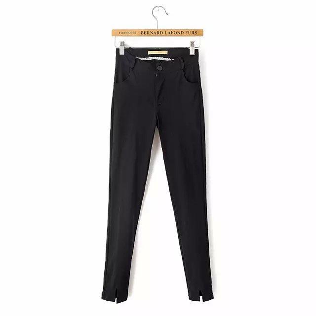 Sexy Leggings for Women Fashion Korean style Autumn Elegant Stretch White Pocket Zipper Trousers Brand Female