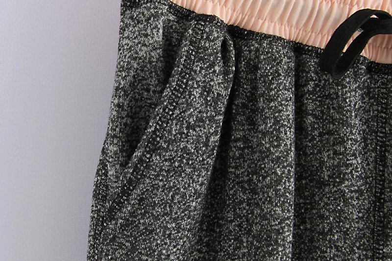 Women active sweat pants Fashion Spring Drawstring waist Pocket sport Haren Trousers Casual brand sweatpants