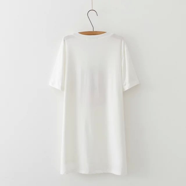 Fashion Summer Women Perfume bottle Print O Neck long T shirt Gray White Dresses Short sleeve casual loose brand vestidos