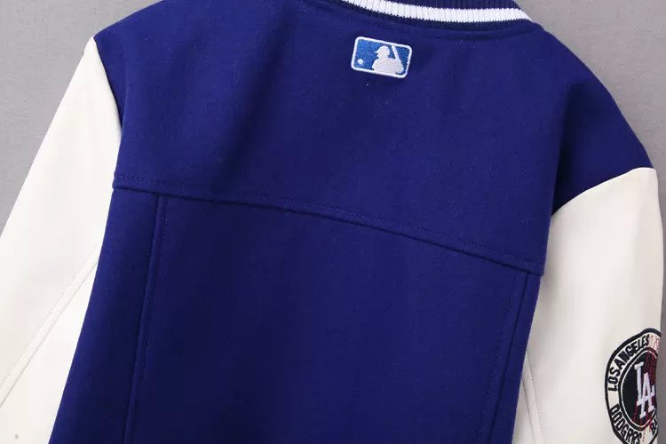 Women baseball jacket Fashion Blue Letter Embroidery Button pocket Casual Long sleeve sports plus size brand Street Wear