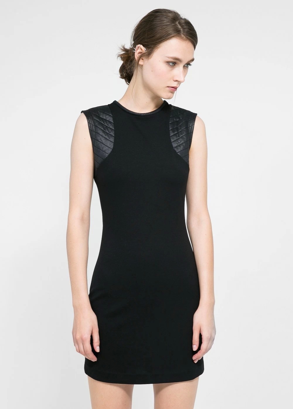 Fashion women vintage elegant zipper black Dress sexy sleeveless o neck causal slim brand dress  04LJ52