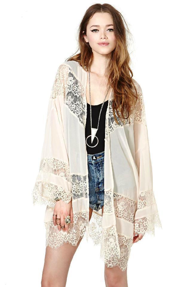 New summer Fashion Ladies' Vintage lace patchwork Phoenix Pattern loose kimono coat jacket outwear casual slim tops