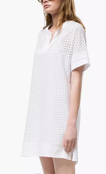 Summer Fashion Women Elegant Embroidery Hollow out white Dresses + Spaghetti Strap Tank Two Piece Casual white dress
