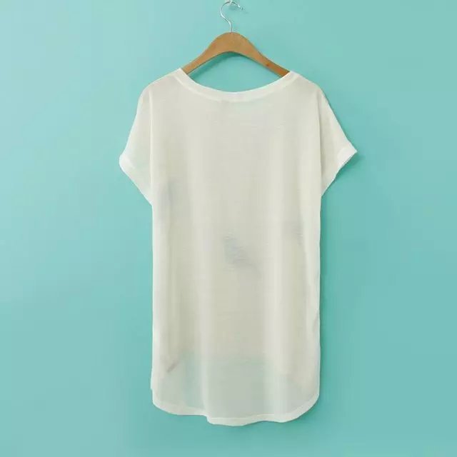 Fashion Women Elegant Bird printed T shirt O Neck Batwing short sleeve Shirts Casual Brand Tops