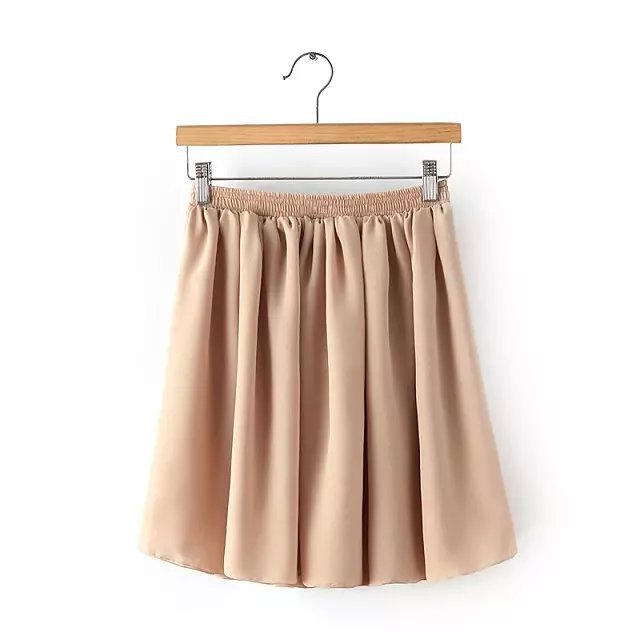 Fashion Women Elegant Chiffon short Skirts Elastic waist casual brand designer skirt saias feminina faldas jupe