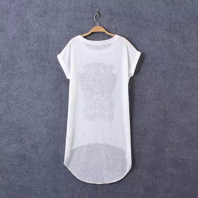 Fashion Ladies summer tiger Printed T shirt O-neck short sleeve white shirts casual brand tops