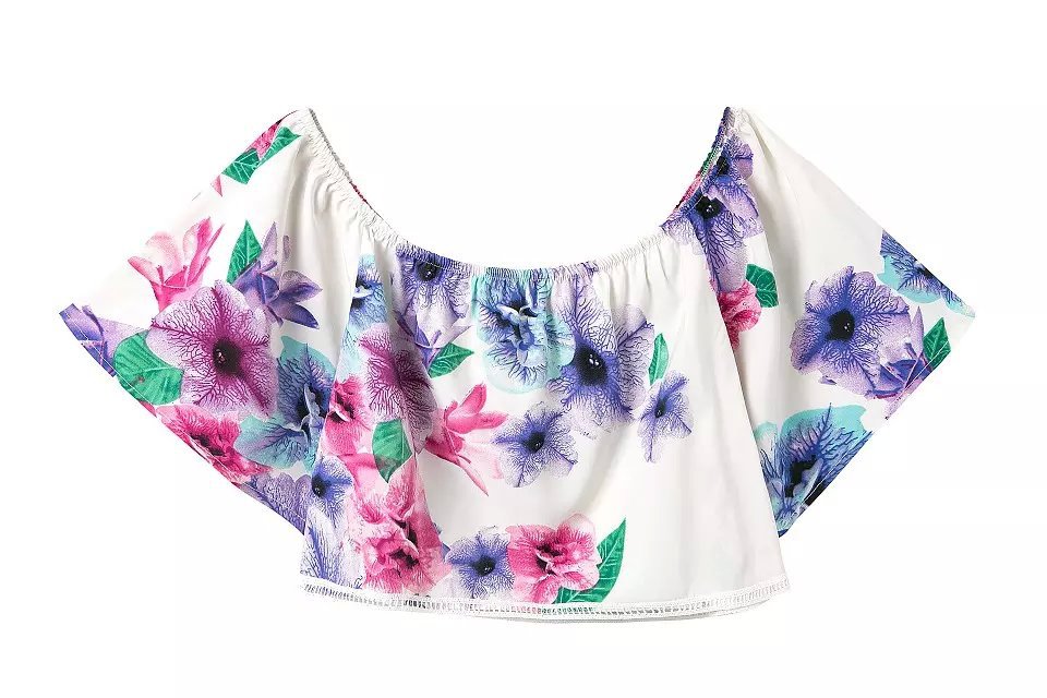 Fashion Summer Women Elegant Slash neck floral print Blouse And Shorts Two Piece casual Plus Size shirts