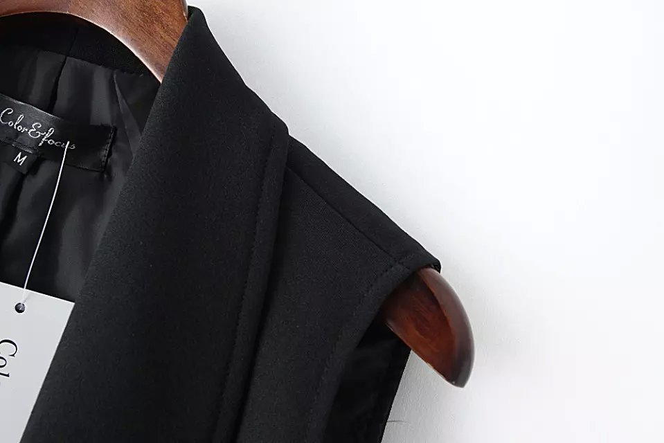 Fashion New Office Lady Elegant jackets Vests Sleeveless black Outerwear Casual brand designer Coats